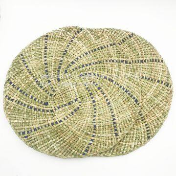 Home Deco Natural Round Seagrass Handmade Kitchen Placemats photo-3