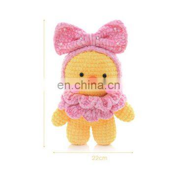 Yarncrafts Wholesale Cartoon Cute Stuffed Animal Baby Crochet Toys 100% Handmade Knitted Dolls