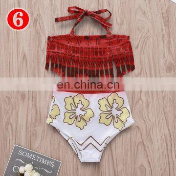 Kids Swim Suit Swimsuit Girls Cute 3Pcs Pineapple Newborn Baby Girls Tassels Swimwear Bathing Beachwear Young Girl Swimsuit