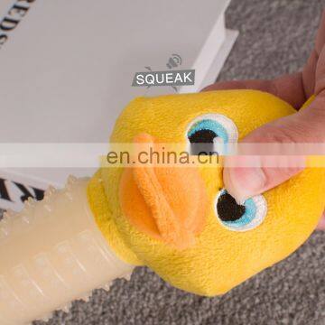 Wholesale Eco Friendly Custom Squeaker Private Label Designer Pack Set Small Stuffed Pet Dog Plush And TPR Toy photo-4