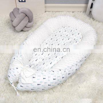 Breathable Organic Babynest Double Sided Washable Baby Nest Bed photo-4