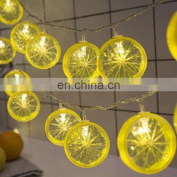 Decorative Bedroom LED Fruit Lemon Slice Lights Garland Party String Light