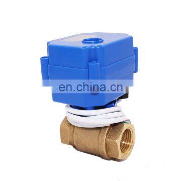 TF CWX-15Q mini brass electric ball valve DN15/DN20 for water treatment,IC card meters