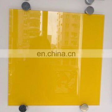 8mm tempered white painted glass marker board with AS/NZS2208,BS6206,EN12150