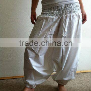 Women Plain HAREM PANTS.YOGA PANTS,BAGGY BOHO GYPSY PANTS,FISHERMAN PANTS,INDIAN COTTON GENIE ALIBABA PANTS