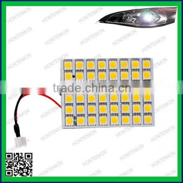 Ba9s T10 Festoon 48-5050SMD Warm White DC 12V Super Bright