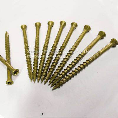 Trim Head Wood Screws Knurling 6 Lobe Pin Drive Type 17 Deck Screw Flooring screws