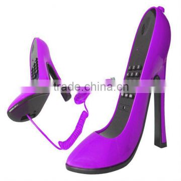 Electroplating High-heel Shoe Telephone