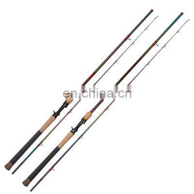 2.35M  2sections fishing rod casting lure rod full carbon for snakehead bass fishing rod