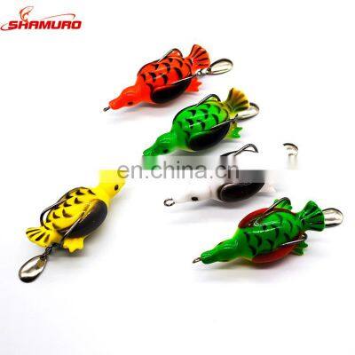 Bionic Bait 6.5cm 13g 5 Bright-colors Soft Frog Lure Duck Fishing Lures