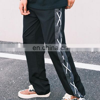 new arrival Cargo Pant Men Side Pockets Drawstring Tactical long Pants 2021clothing