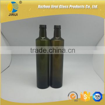 Amber square shape olive oil glass bottle wholesale