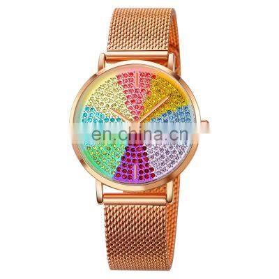 Skmei 1811 Rose Gold Stainless Steel Quartz Watch Ladies Luxury Brand Wrist Watch Women