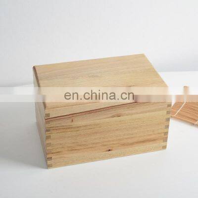 Pine Wood Box Trinket Box Custom Jewelry Packaging Tea Gift Wooden Storage Box photo-5