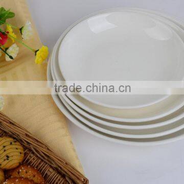 wholesale dinner plate with customer logo ceramic charge palte for hotle use