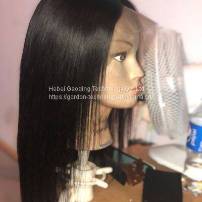 Black Long Straight Full Lace Human Hair Wig With Factory Price photo-2