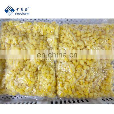 Sinocharm IQF Sweet Pineapple Cut 1/2 Frozen Pineapple Fruit