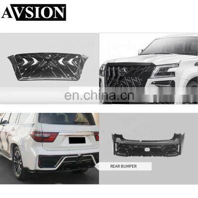 Factory Outlet Body Kit for Nissan Patrol Y62 Upgrade to HAWK Style With Front/rear Bumper Assembly