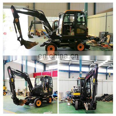 Hengwang HW50 Construction Equipment China Excavator Wheeled 5 Ton Excavator Driving Wheel photo-2