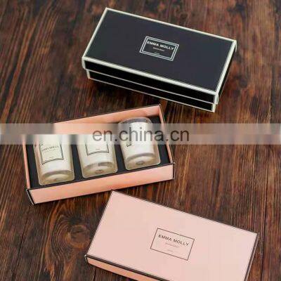 Wholesale Wedding Gift Box Luxury Aromatherapy Fragrance Soy Wax Scented Candle Gift Set With Private Label