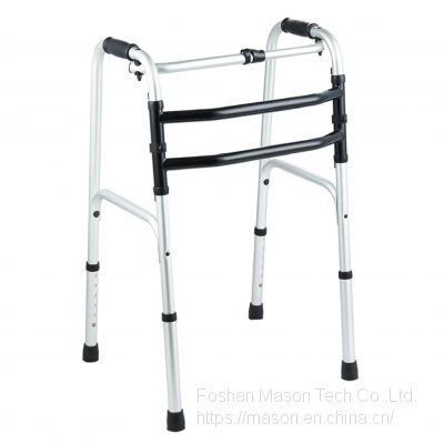 Rollator Walker Lightweight Aduminum Adult Singe Button Folding Walker