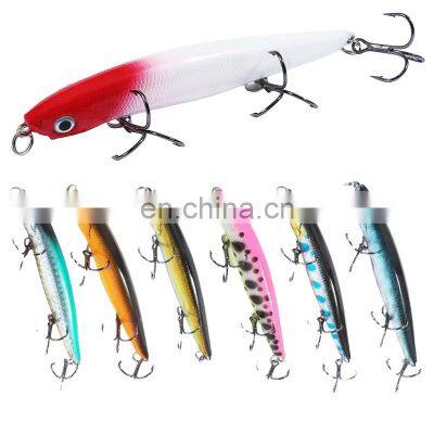 1pcs mixed minnow fishing lures bass crank bait treble hook baits fishing lure bass lures trout salmon with 2 sharps treble hook