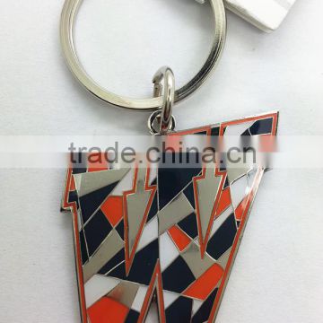 custom lettter W key chain