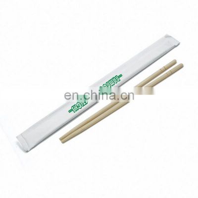 Disposable Food Round 100% Bamboo Chopsticks Packed in Full Paper Bag