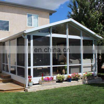 Glass Conservatory Slant Roof Winter Garden Sunroom Conservatory Aluminum Sun House