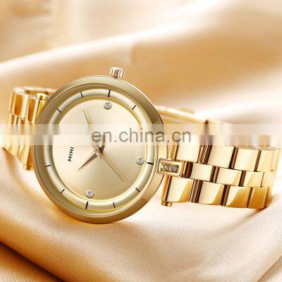Mini Focus M0120L Women Top Brand Luxury Minimalism Gold Women Quartz Watch Stainless Steel Ultra Thin Ladies Wrist Watches photo-4