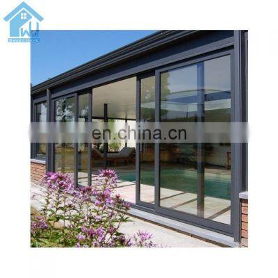 hurricane impact resistant safety aluminum used sliding glused sliding glass doors for sale