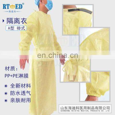 Haidike High Quality and Low Price Isolation Coverall /isolation Gown photo-5