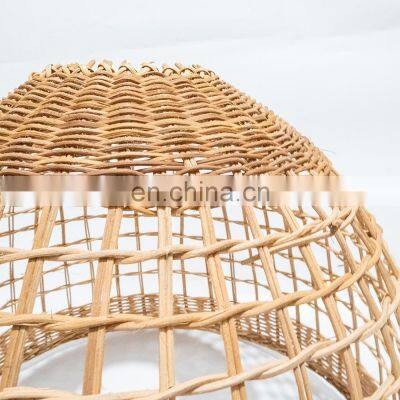 New Arrival 2023 Wicker Woven Lamp Light Shade Hot Unique Rattan Lamp Shade Hanging Pendant Light Best Wholesale photo-3