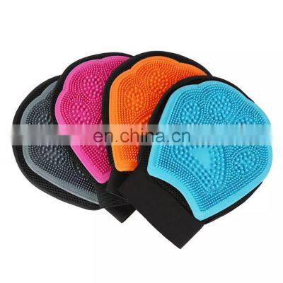 High Quality Breathable Comfortable Animal Grooming Massage Soft Hair Remover Cat Dog Pet Gloves