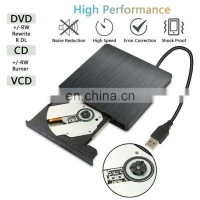 Slim External Optical Drive USB 2.0 DVD Combo DVD ROM Player CD-RW Burner Writer Plug and Play For Macbook Laptop Desktop PC photo-3