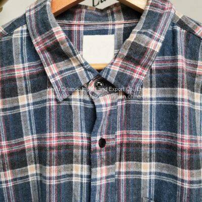 100%cotton Yarn Dyed Men's Casual Shirts photo-4