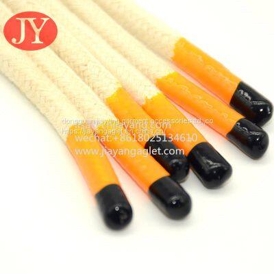 Custom Silicone Dipped Shoelace Tipping Cotton Shoolace Dipping Aglet Tips photo-5