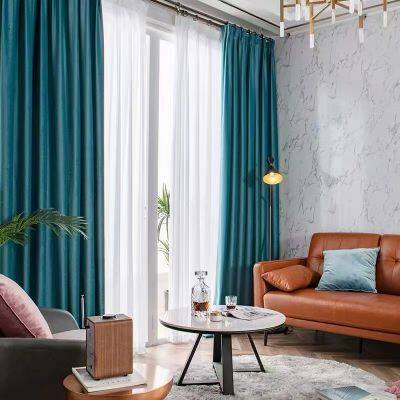 Hot Sale stocks fabrics Fire Resistant Curtains  flame retardant  fabric  Curtain for Living room 5 star hotel