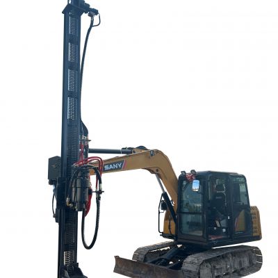 Hydraulic Excavator Mounted Rock Drilling Rig for Borehole Drilling