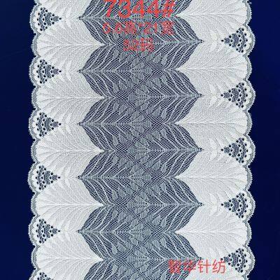 New Product Stretchy Lace Ribbon Elastic Trim Fabric With Floral Pattern for Bridal Wedding Decorations Sewing DIY Making and DIY Crafts photo-2