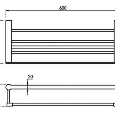 Manufacturer Stainless Steel Bathroom Accessories Towel Rack Washroom Towel Shelf photo-2