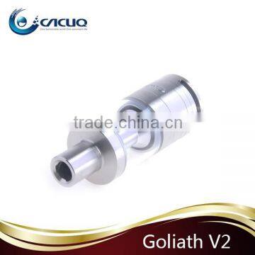 Goliath Rta With Glass Tube and Glass Drip Tip Heat Resistant Pyrex Tank Goliath v2 Tank Rebuildable Ceramic Rod Coil Atomize photo-5