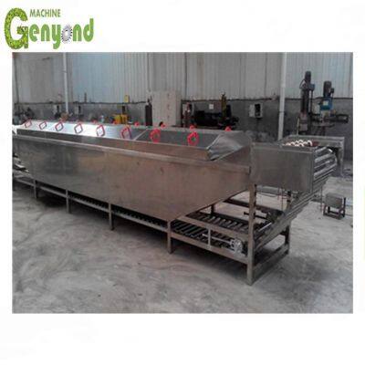 Сертифицированный по стандартам CE индивидуальный непрерывный аппарат для пастеризации в туннельной камере для стеклянных банок с соленными огурцами, консервными соусами и другими продуктами питания с распылением