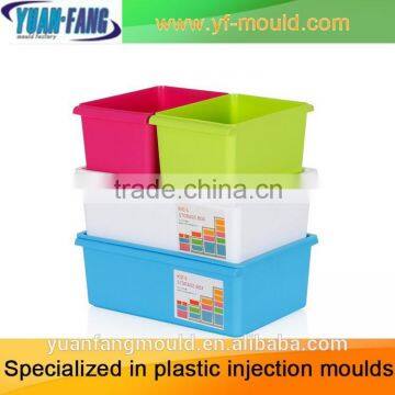 Taizhou Huangyan Plastic Injection Crate Mould, fruit basket mould,used plastic injection turnover mould (2014)