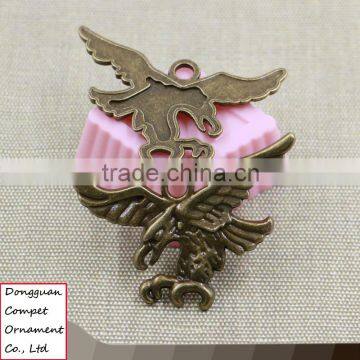 Manual jewelry green bronze zinc alloy diy eagle pendant