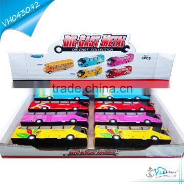 Pull Back Openning Door Light Soundscale New Model Toy Bus photo-2