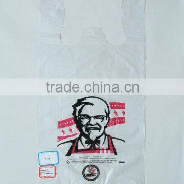 KFC T-shirt Plastic Packing Bag Vest Bag Singlet Bag