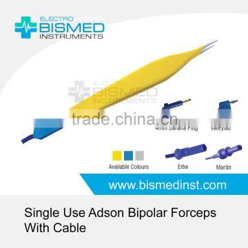 Single Use Adson Bipolar Forceps With Cable