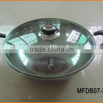 MFDB07-32cm Stainless Steel Wok