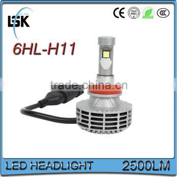 Brightest led headlight bulb h11 five color 3000K, 4300K, 6500K, 8000K, 10000K g6 led headlight